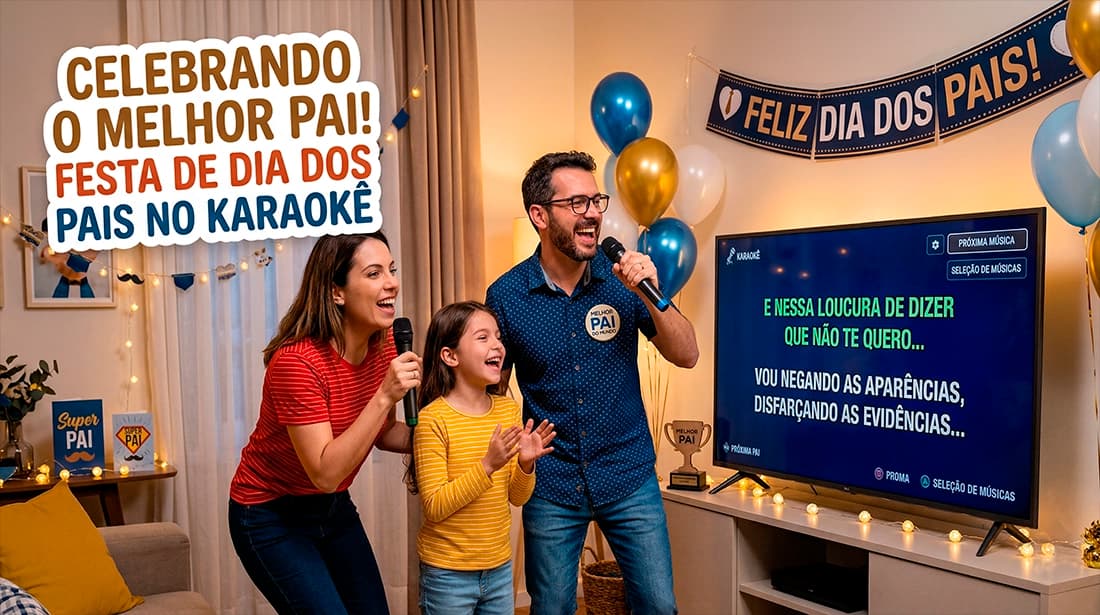 Karaokê para o Dia dos Pais em SP | Comemore Papai com Música