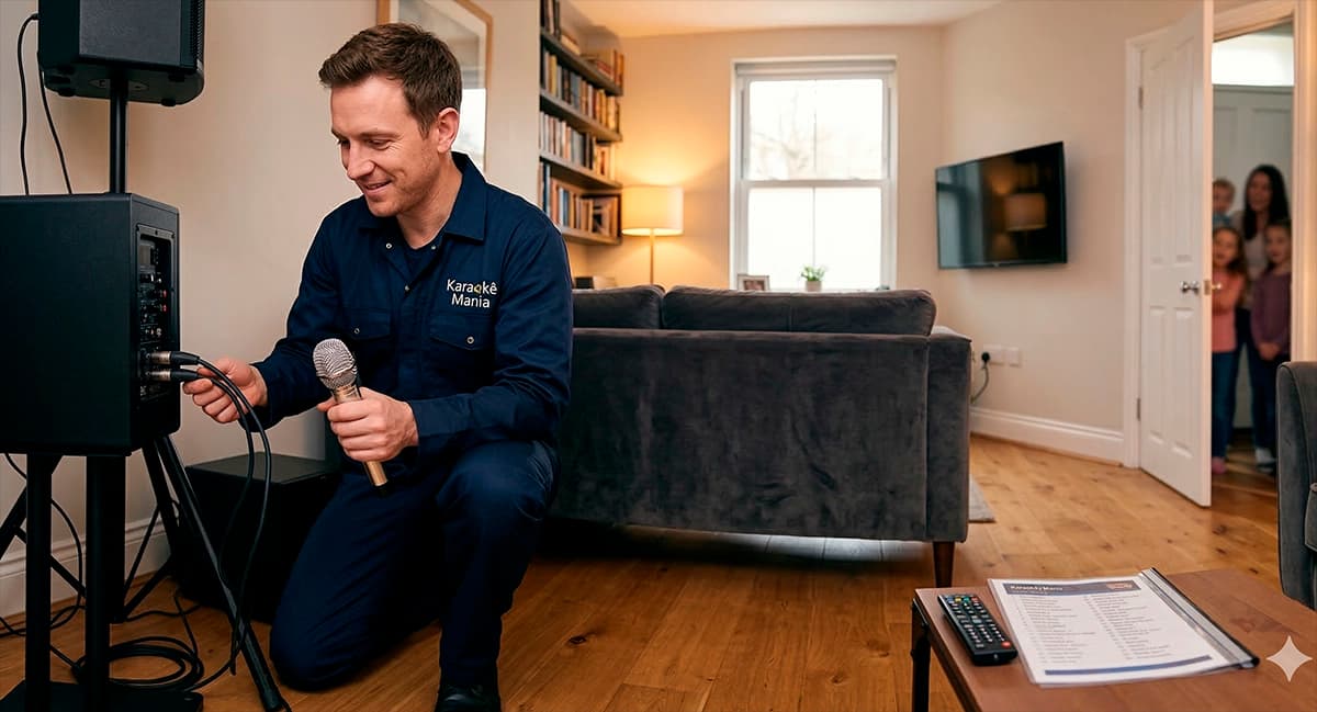 Serviço de aluguel de karaokê