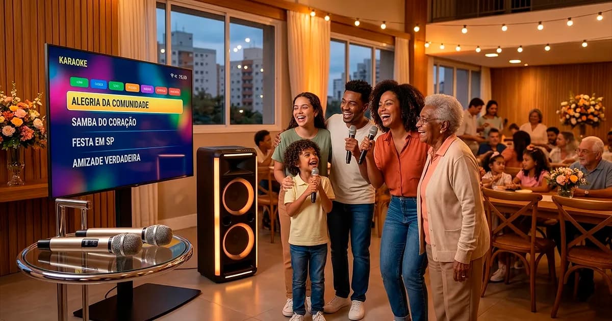 Karaokê para Confraternização em SP | Aluguel de Equipamentos Profissionais | Karaokê para Alugar