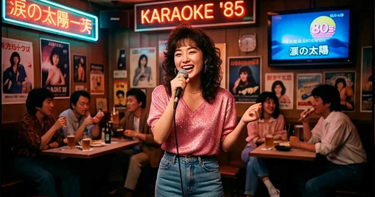 Karaokê origem da palavra - uma máquina de karaokê em uso