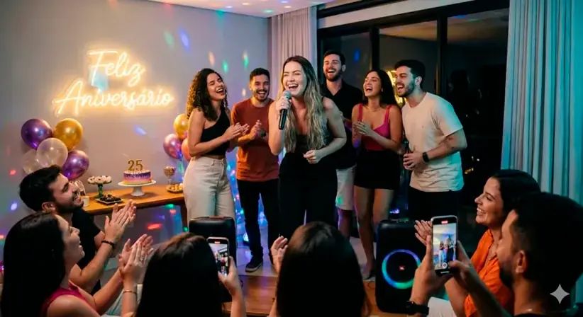 Karaokê para alugar em Aniversários