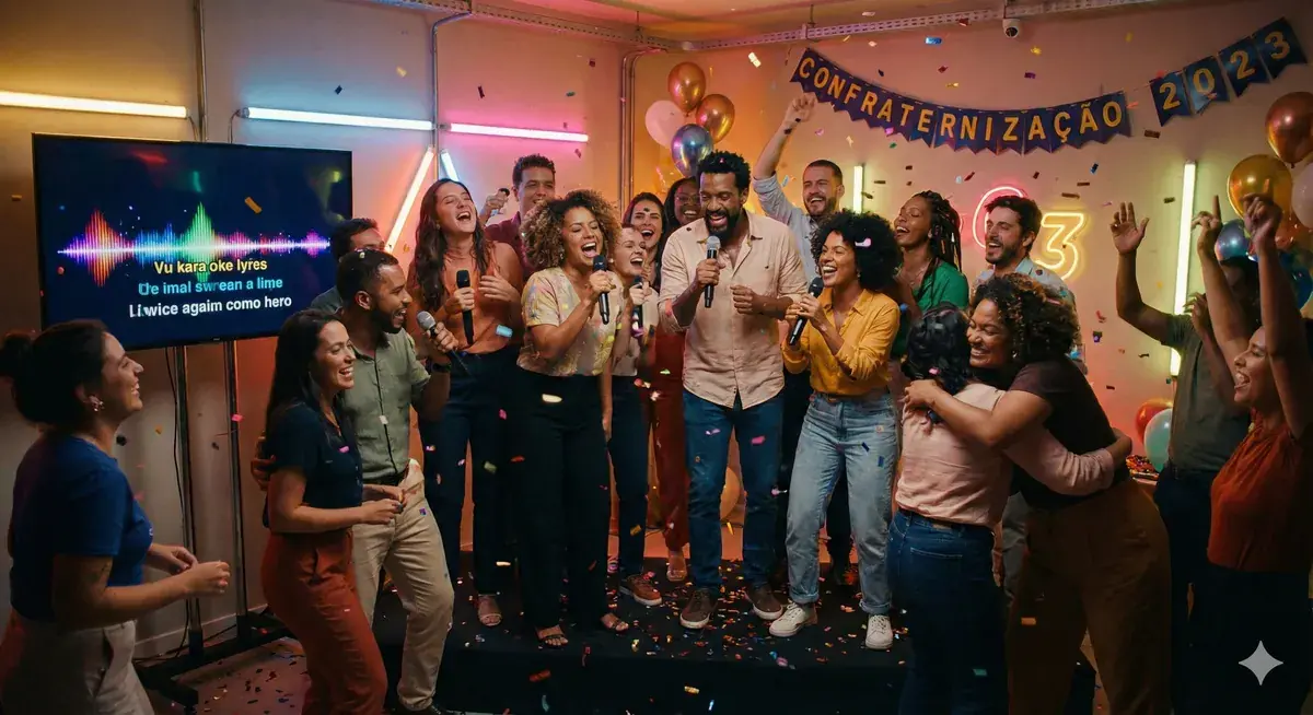 Karaokê para alugar em Confraternizações