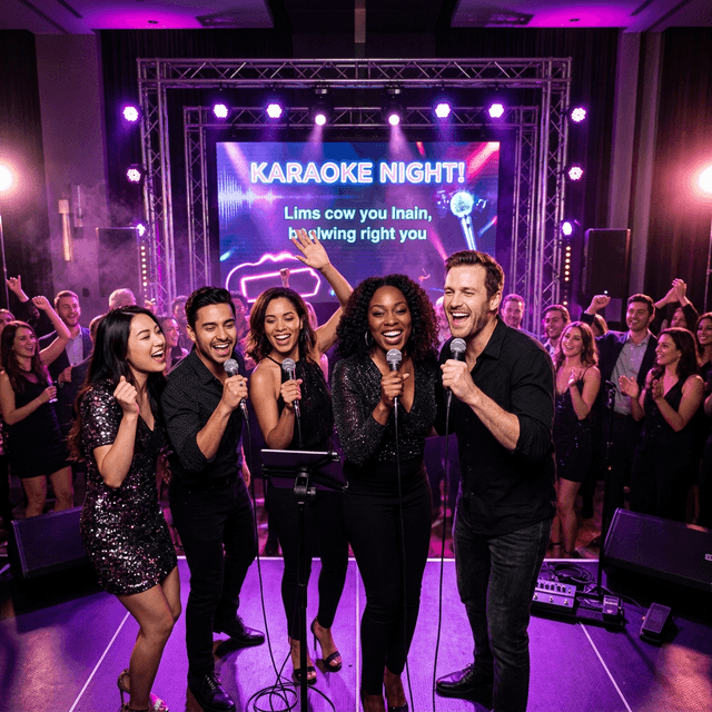 Transforme sua festa em um show inesquecível com nosso aluguel de karaokê
