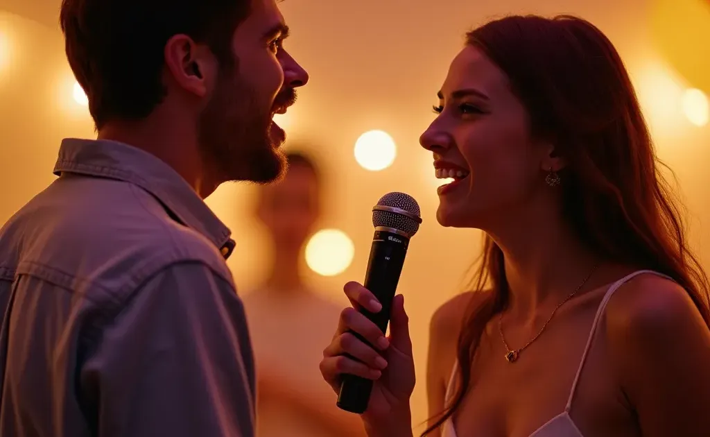 Karaokê para alugar Anália Franco em festa animada