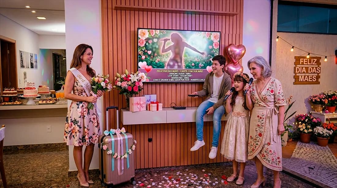Karaokê para o Dia das Mães em SP | Aluguel de Karaokê