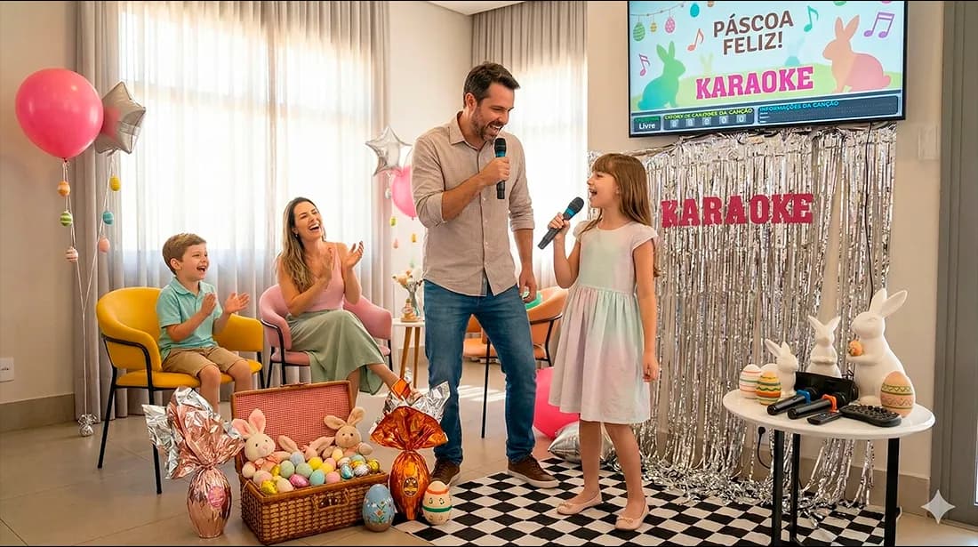 Karaokê para a Páscoa em São Paulo | Aluguel de Karaokê