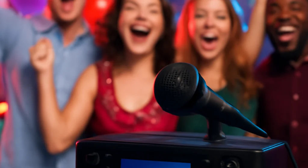 karaoke para aniversario - ilustração