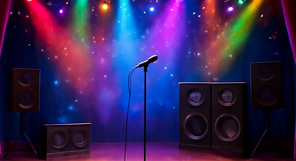 Aluguel de karaokê na região - ilustração